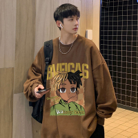 美式高街西海岸卫衣男春秋季重磅hiphop潮牌复古男装上衣宽松外套