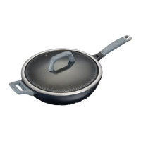 盛世煜耀SSYY 爱仕达ASD  魔法师无油烟炒锅 CL32F1Q-BU蓝色-明火专用