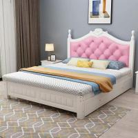 欧式实木床1.8米双人床1.5米成人主卧床1.2米家用单人床1米儿童床
