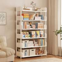 简易书架落地ins置物架客厅多层储物架阅读收纳架子家用卧室书柜