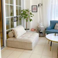 极简风客厅豆腐块沙发小户型卧室出租房单双人组合方块小沙发.