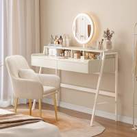 梳妆台卧室现代简约奶油风化妆桌子小型ins新款小户型化妆台.