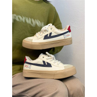 回力加绒帆布鞋女秋冬季二棉鞋复古港风ins潮百搭平底鞋子女