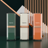 便携式旅行洗漱杯套装出差现代收纳盒刷牙杯子漱口杯