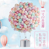 吉旺角糖果气球圆形生日气球派对装饰婚礼布置加厚马卡龙气球100个/包