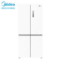 美的(Midea)M60系列483升十字双开门四门嵌入式60cm款白色冰箱 BCD-483WSPZM(E)