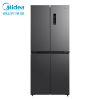 美的61厘米薄407升一级智能双变频十字双开门对开四开门电冰箱大容量超薄可嵌入 BCD-407WSPZM(E)