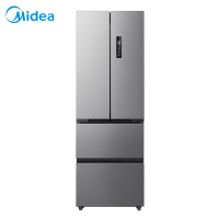 可开专票 美的(Midea)417法式多门四开门冰箱 M60超薄嵌入式 一级双变频智能电冰箱MR-417WFPE流苏银