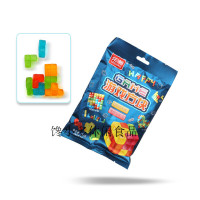 乐潮游戏方块果味橡皮糖120g