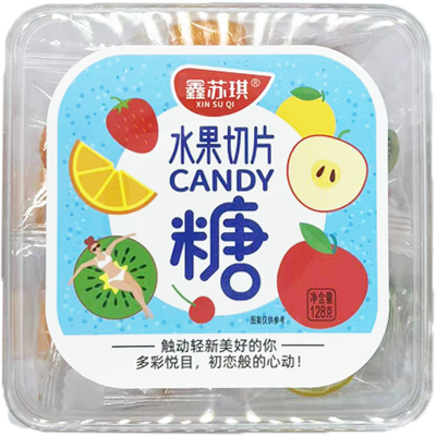 鑫苏琪128g水果切片糖