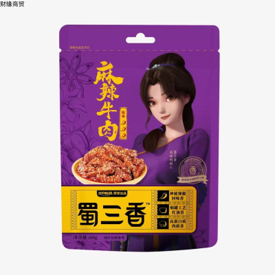 三只松鼠60g麻辣牛肉爆辣味