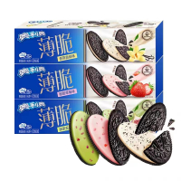 奥利奥轻巧脆0糖薄片饼干玫瑰味95g