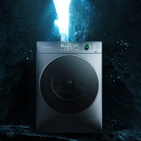 松下滚筒洗衣机全自动超薄10kg 纤薄洗烘一体机 45分钟快速洗 除菌除螨XQG100-SD135