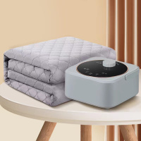 荣事达(Royalstar) 电热毯双人恒温家用电褥子水循环水暖床垫智能升级款调温加厚水暖毯灰色0.9米*1.8米