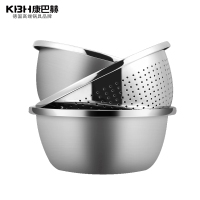 康巴赫KUO3A不锈钢料理盆三件套防滑耐用