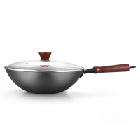 康巴赫真轻巧铸铁真不锈平底炒锅-套装32cm