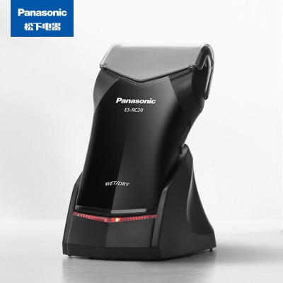 松下(Panasonic)剃须刀ES-RC30-K405(黑)进口刀头 全身水洗 干湿两剃