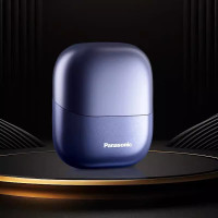 松下便携式剃须刀电动男士小方盒智能刮胡刀ES-CM30(紫色)