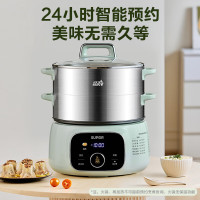 苏泊尔(SUPOR)电蒸锅电煮锅 ZN28YC908电火锅家用多功能蒸包子锅15L/升大容量电热锅 分体式可拆洗多用途锅
