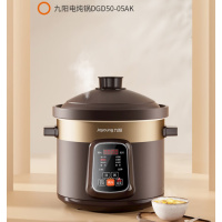 九阳(Joyoung)电炖锅电炖盅5L大容量紫砂 预约电砂锅大功率 陶瓷煮粥煲汤锅 DGD50-05AK