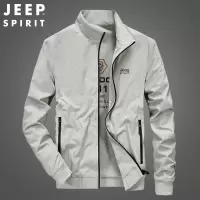 JEEP SPIRIT吉普男士夹克立领外套男上衣春秋中青年款商务休闲弹力速干防风开衫