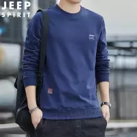 JEEP SPIRIT男士卫衣春秋圆领套头衫长袖T恤男吉普运动宽松卫衣男潮牌上衣