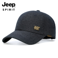 JEEP SPIRIT吉普帽子男秋冬加厚棒球帽保暖防风鸭舌帽