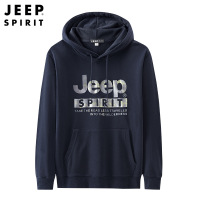 JEEP SPIRIT吉普连帽卫衣男2022秋冬季新款宽松百搭长袖外套运动上衣