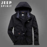 JEEP SPIRIT外套男春秋季宽松户外多口袋吉普登山服运动夹克