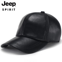 JEEP SPIRIT吉普秋冬加绒羊皮棒球帽防风皮帽子