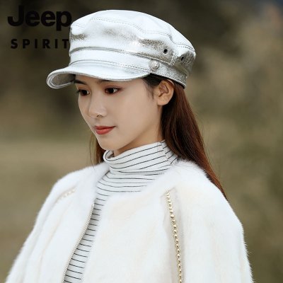 JEEP SPIRIT吉普帽子女士羊皮皮帽休闲帽