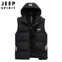 JEEP SPIRIT吉普男士休闲马甲男秋冬轻便保暖背心棉马夹