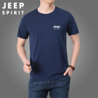 JEEP SPIRIT短袖T恤男夏季薄款纯棉弹力男士圆领体恤透气男