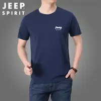 JEEP SPIRIT短袖T恤男夏季薄款纯棉弹力男士圆领体恤透气男