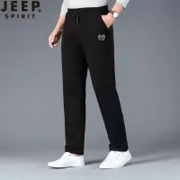 JEEP吉普卫裤男秋季跑步长裤子男士宽松直筒弹力松紧腰SP6102