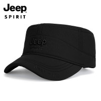 JEEP SPIRIT吉普帽子秋冬加绒平顶帽保暖防风帽子