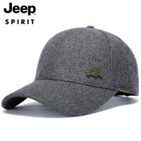 JEEP SPIRIT吉普男士秋冬加厚羊毛棒球帽保暖防风帽子