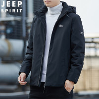 JEEP SPIRIT吉普羽绒服男短款百搭羽绒服冬季时尚连帽外套潮