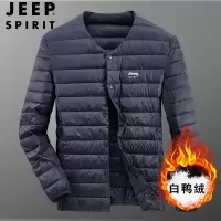 JEEP SPIRIT吉普冬季男士羽绒服青年轻薄保暖防寒白鸭绒羽绒外套