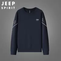 JEEP SPIRIT吉普卫衣男宽松大码圆领体恤秋长袖打底衫