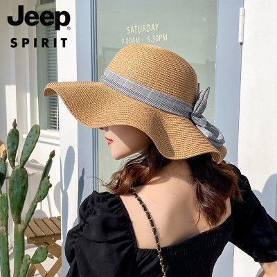 JEEP SPIRIT吉普正品帽子女士编织帽夏季休闲帽子