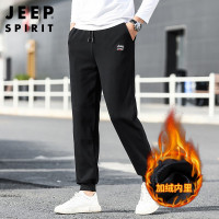 JEEP SPIRIT吉普休闲裤男装秋冬裤棉大码加绒运动裤束脚长裤