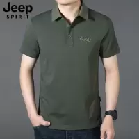 JEEP SPIRIT短袖T恤男夏季潮流翻领Polo衫男士薄款体恤上衣