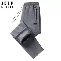 JEEP SPIRIT吉普冬季加绒裤男宽松加厚休闲裤男士秋冬束脚长裤