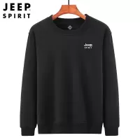 JEEP SPIRIT吉普卫衣圆领冬加绒加厚青年卫衣休闲冬季外套男士