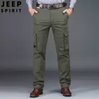 JEEP SPIRIT秋季男士工装裤男宽松直筒春秋大码户外多口袋休闲裤秋冬男裤子