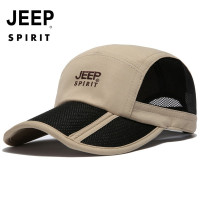 JEEP SPIRIT吉普春夏户外男士网纱棒球帽户外个性男帽