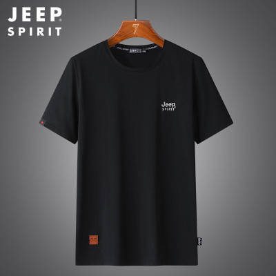 JEEP SPIRIT吉普夏季男士短袖T恤纯棉运动休闲上装衣服