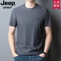 JEEP吉普夏季新款T恤男士日常透气短袖透气休闲圆领