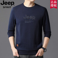 JEEP吉普秋冬新款男士长袖上衣卫衣休闲时尚打底衫宽松套头